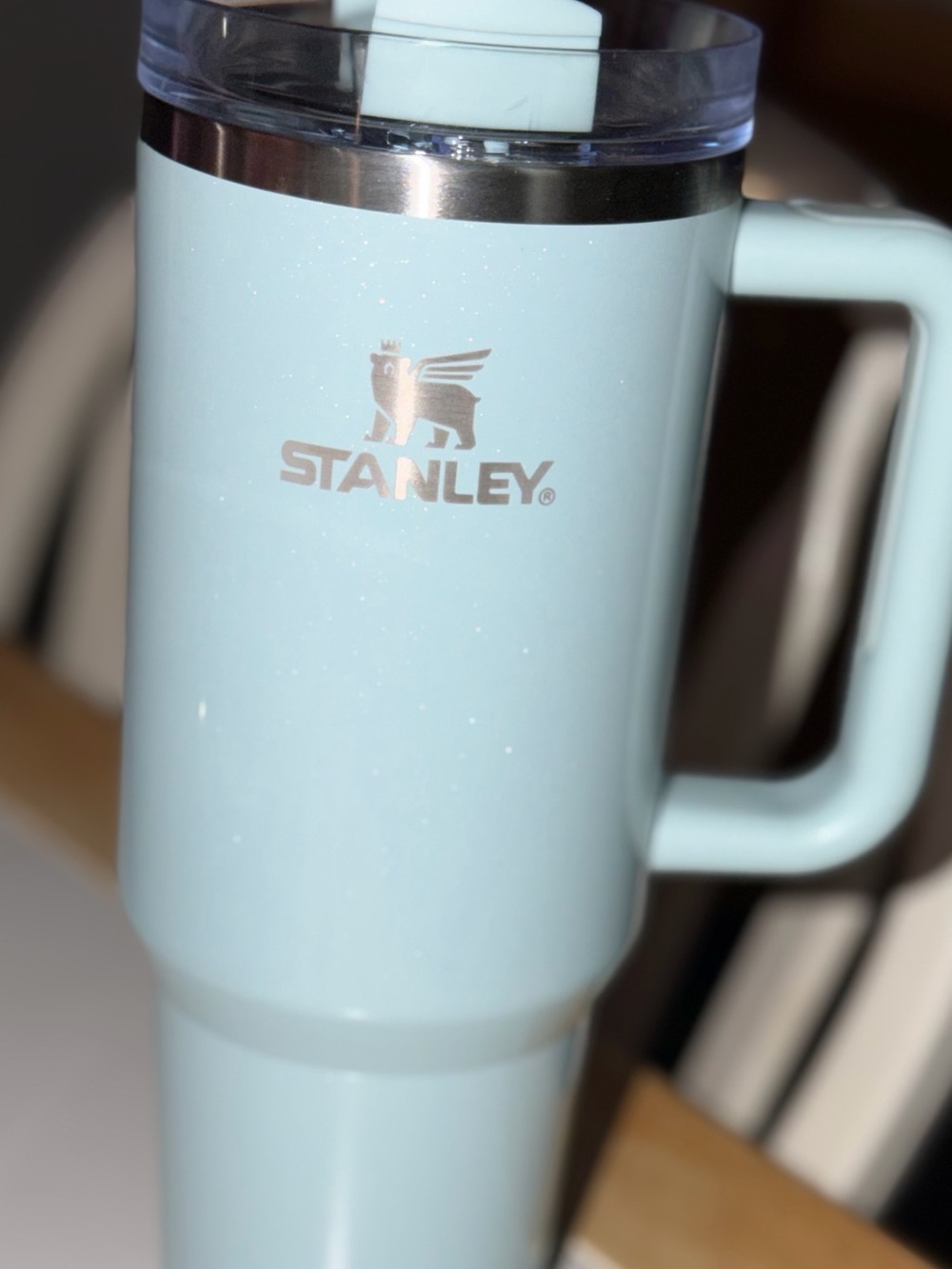 Light blue shimmer Stanley